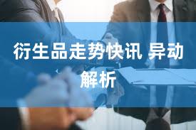 衍生品走势快讯 异动解析